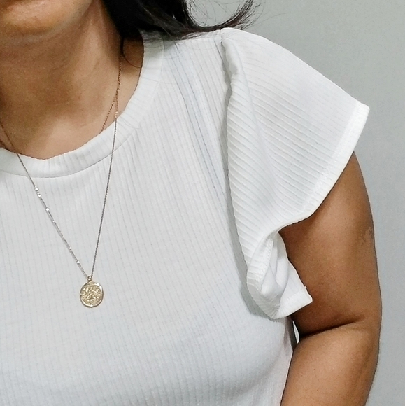 REJOICE RIBBED DRESS IN WHITE - Picture 6 of 7